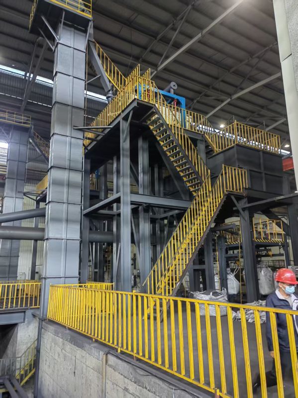 蘭州宏彬新材料有限公司冷渣機(jī)使用現(xiàn)場(chǎng)